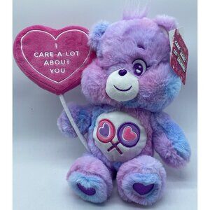 Care Bears Share Bear Heart Lollipop Plush Valentine’s Day Stuffed Animal Love